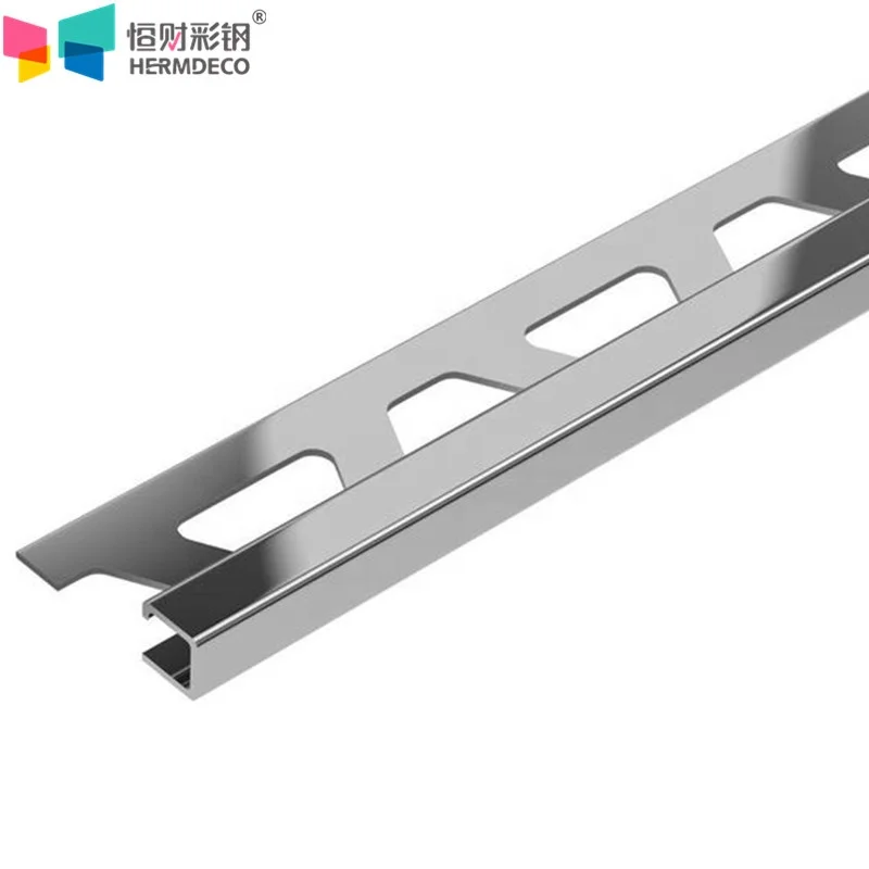 Decorative Porcelain Tile Wall Tile Trim Edging T Shape U Channel L Shape Stainless Steel Trimming Strip Aluminum Profiles