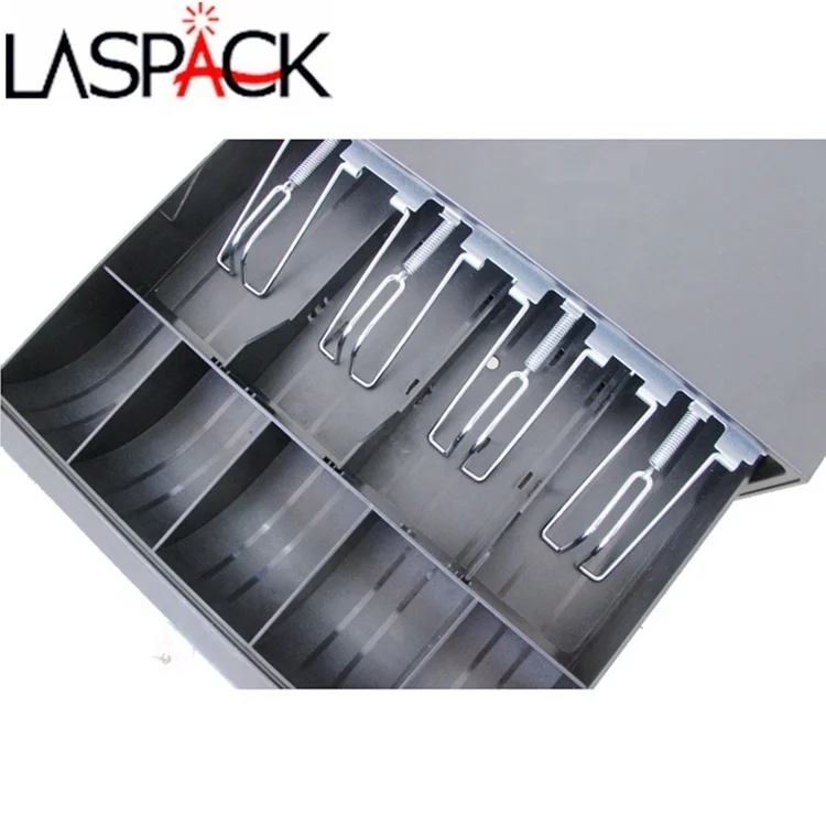 3-Position key lock 335 Metal steel construction electronic cash drawer cash machine register For sale