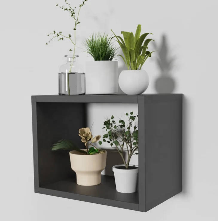 Cube Floating Shelves for Wall Storage Open Square Bookcase  Mounted Bedroom Wall Shelf Organizer Wood Wall Shelf  storage