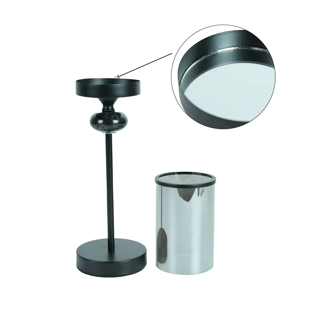 ForyouDecor luxury wedding glass crystal cylinder candle holders lanterns candle jars