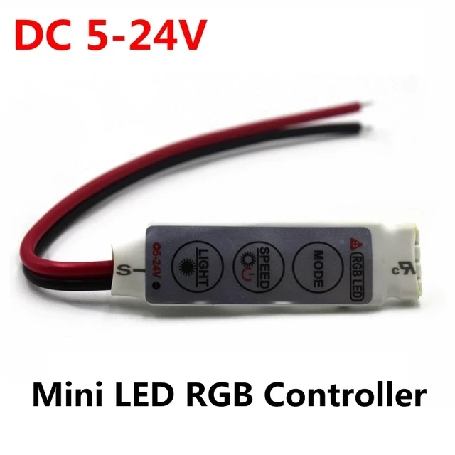  24 Keys Mini IR RGB led light strip Remote Dimmer For SMD 3528 5050 lights DC12V LED Lights