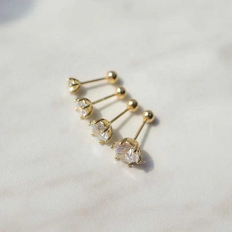 Getta 10K 14K solid gold 20G Cartilage Earring Tragus Daith Piercing Earring