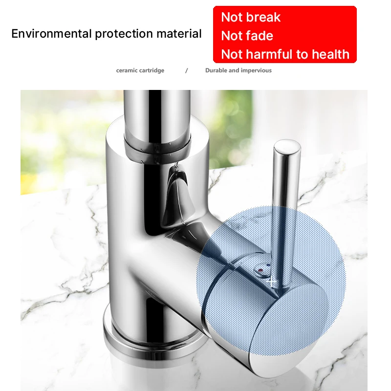 Amazon Hot Selling Multi-functional Deck-mounted Tap Stainless Steel Rotatable pull out Kitchen Faucet