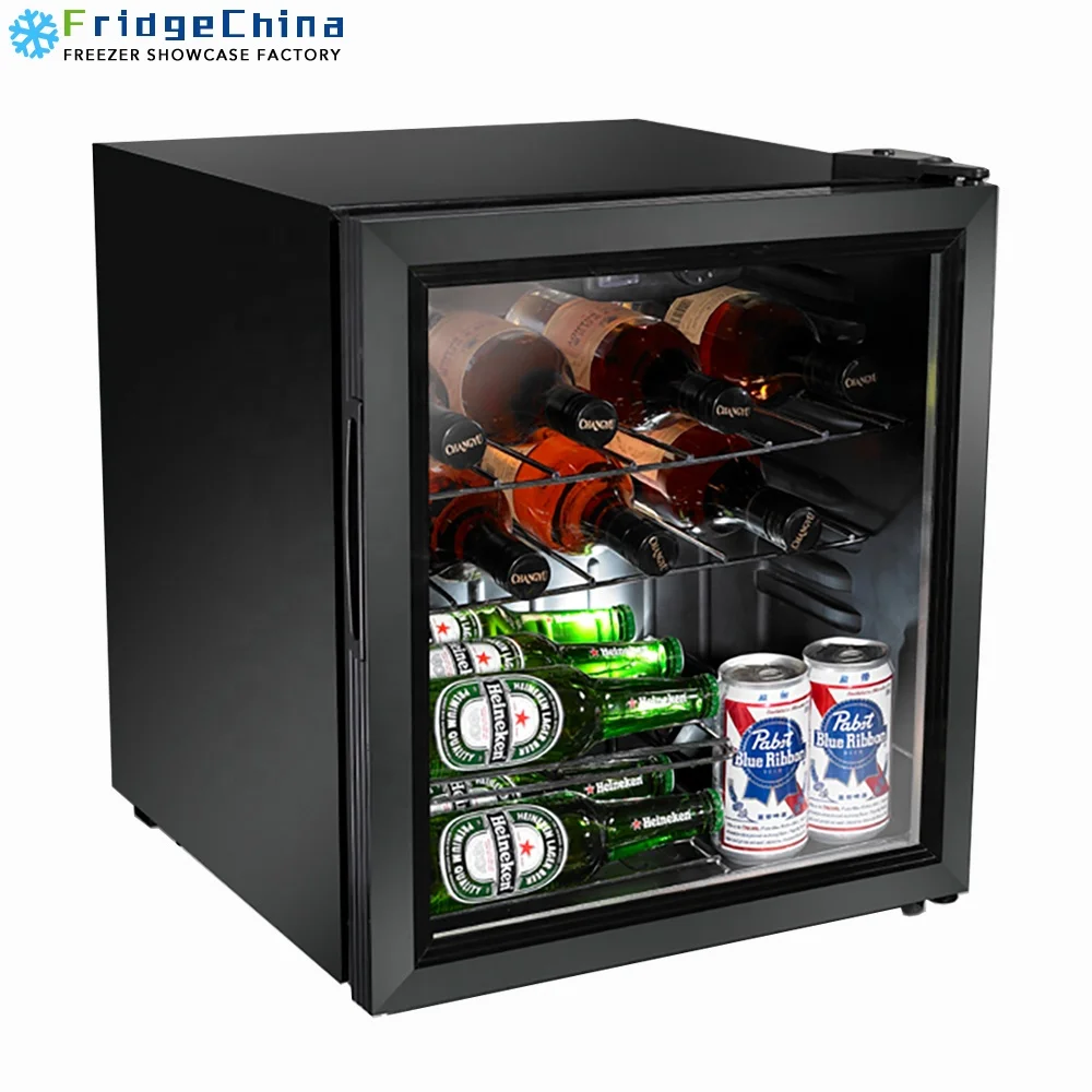 FridgeChina компрессор мини-бар холодильник/охладитель напитков/дисплей холодильник