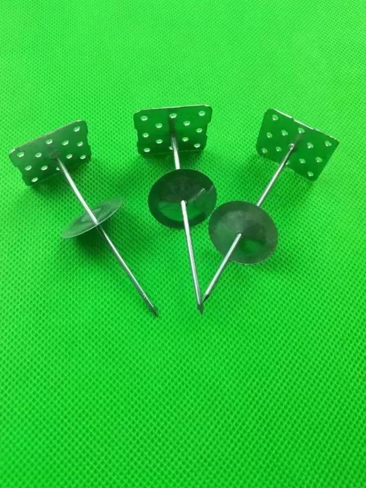Rock Wool Square galvanized steel aluminum Metal Self adhesive Insulation Nails