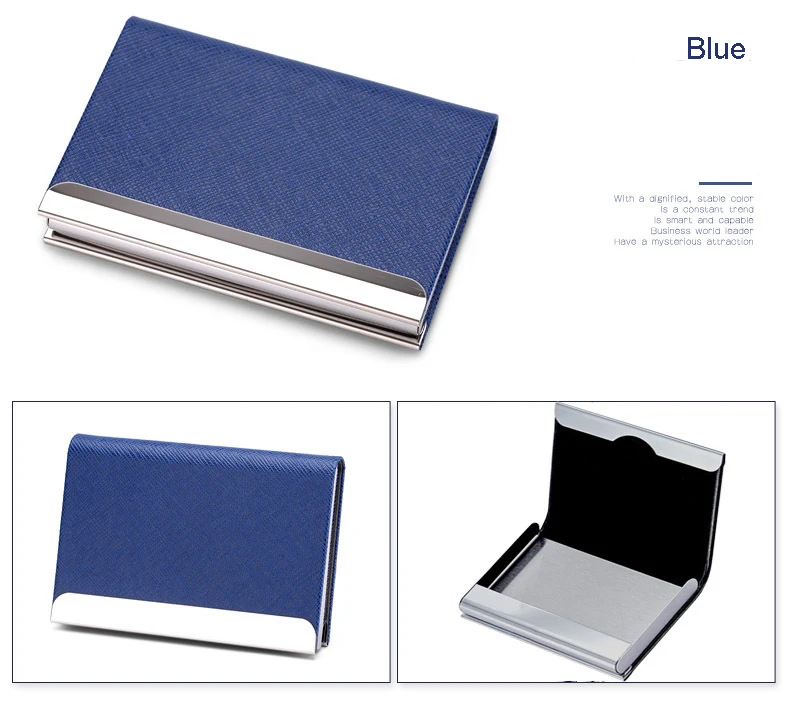 Factory price metal leather business card holder wear-resistant business card holder