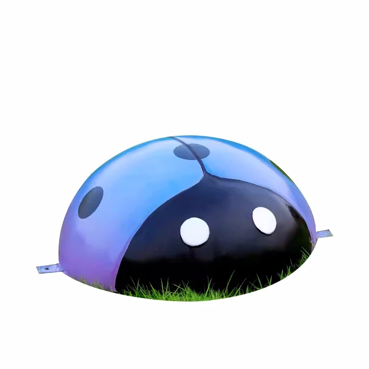 F011 Simulation seven star ladybug fiberglass sculpture outdoor animal kindergarten decorations large ornaments