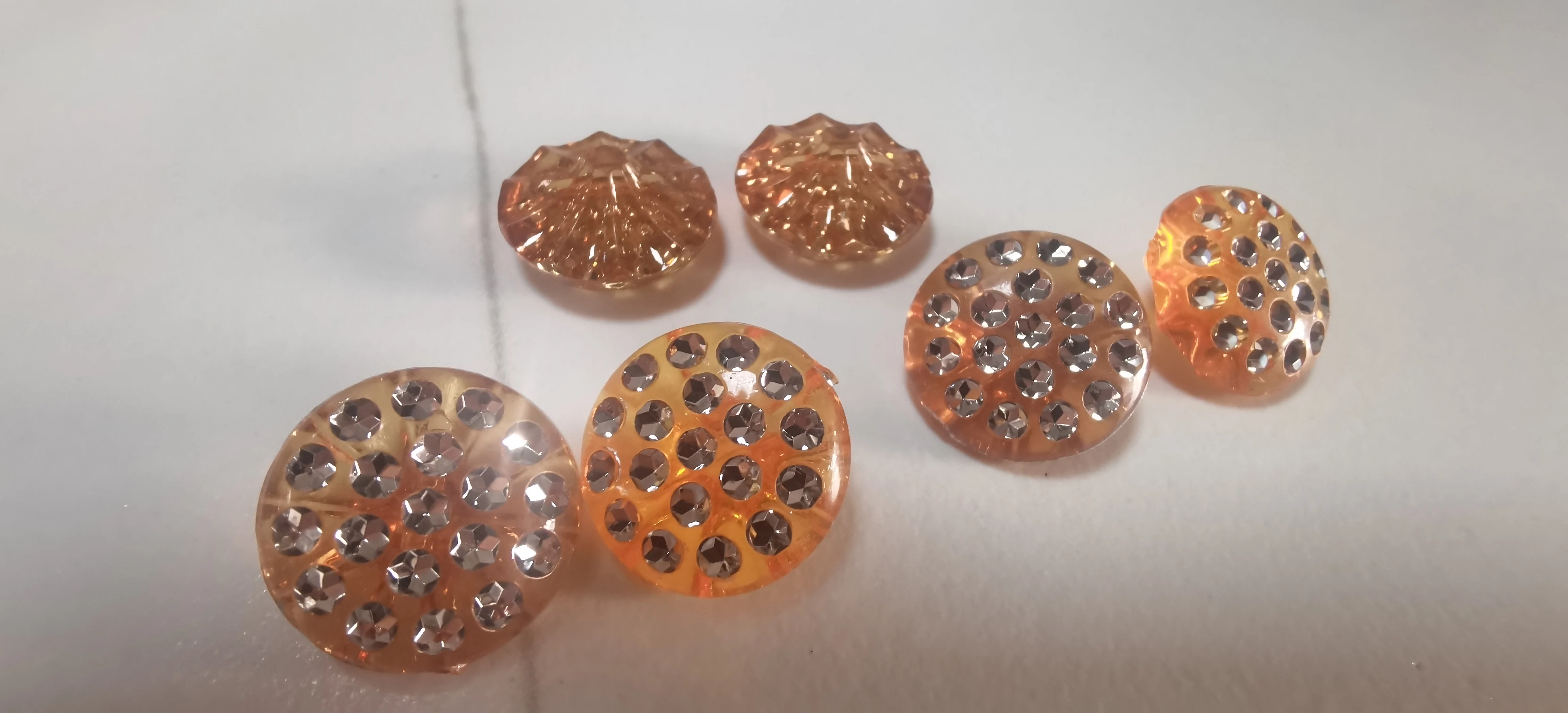 Custom made design colorful transparent sewing accessory garment  uniform blazer suit coat shank button and sofa button