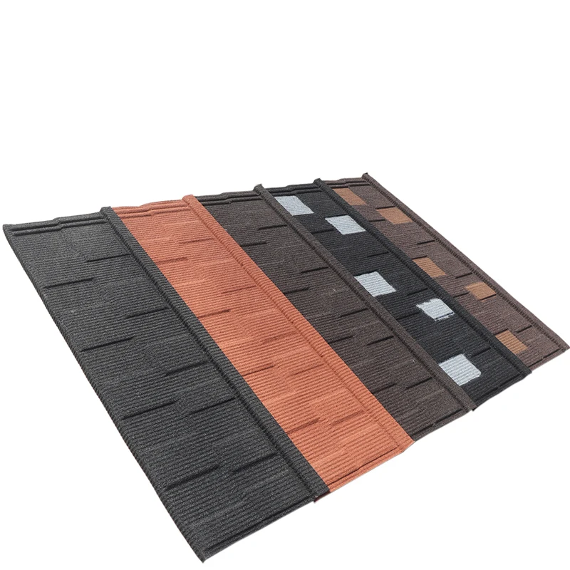 Color Shingle Type Colorful Stone Coated Corrugated Steel Metal Roofing Tile Stone Coated Roof Tile