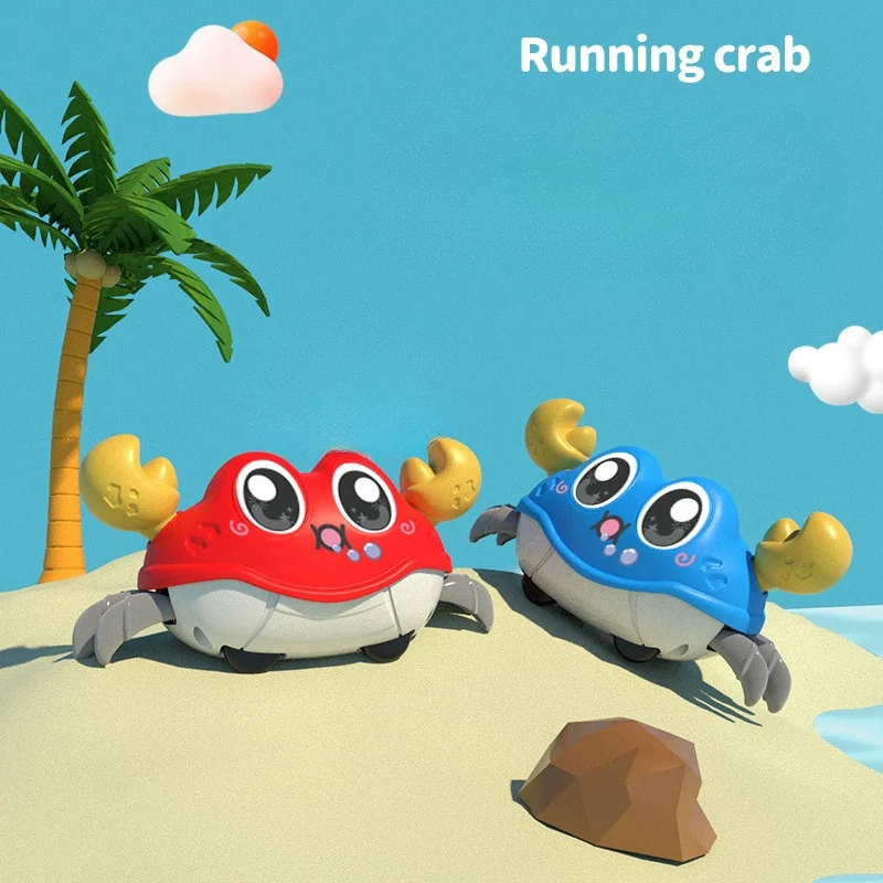 SongYi Over 3 Years Old Toddler Toys Crab Crawling  Tummy Time Kids Walking Toy