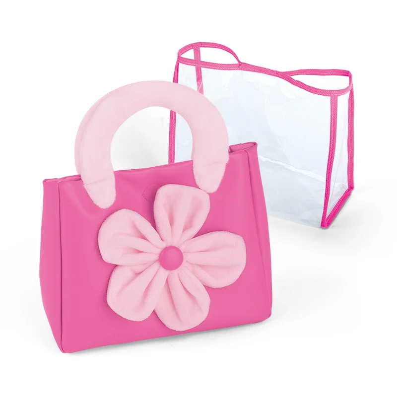 Real kids Pretend Play Toys  Play Beauty & Birthday Gift cute pink dress up game cosmetic bag Make Up Toy For Girl