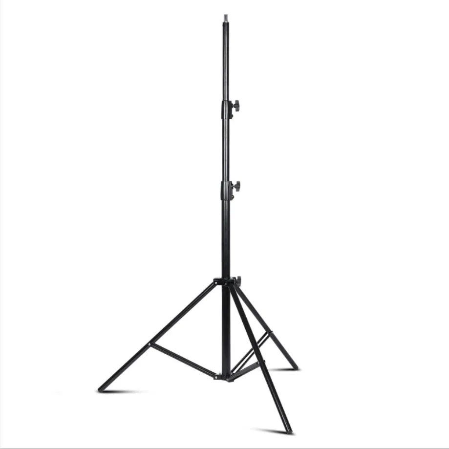adjustable metal photo studio light stand max height 2.8m, three section light stand for video camera accessories