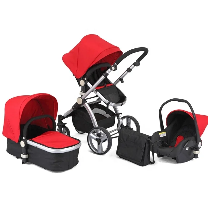 3 in1 alloy frame baby stroller with EN1888 / hot selling high view baby pram SC-06