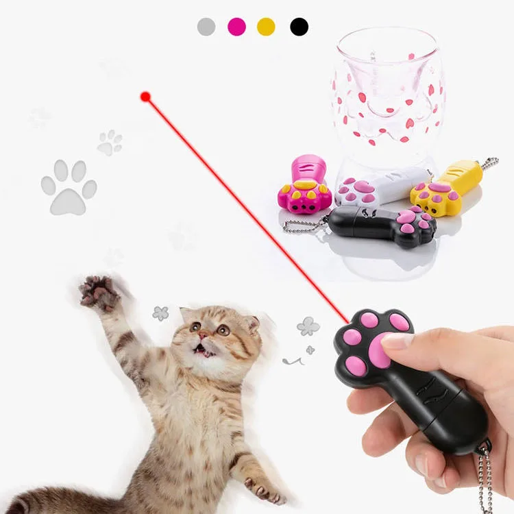 
3-in-1 USB charging cat claw shape laser stick Interactive cat toys 