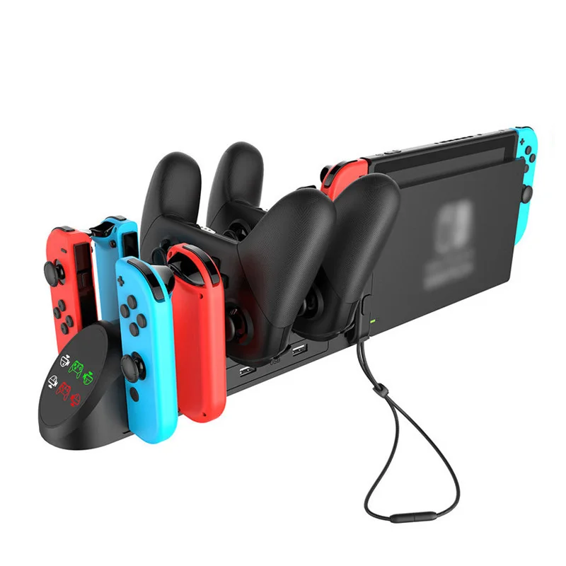 2020 New 6 in 1 Charging Station Recharge Stand For Nintendo Switch Joy-Con Pro Controller
