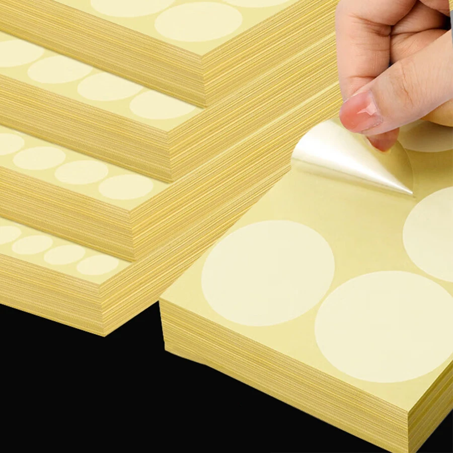 Custom Transparent Vinyl PVC Round Clear Circle Packaging Sealing Label Stickers