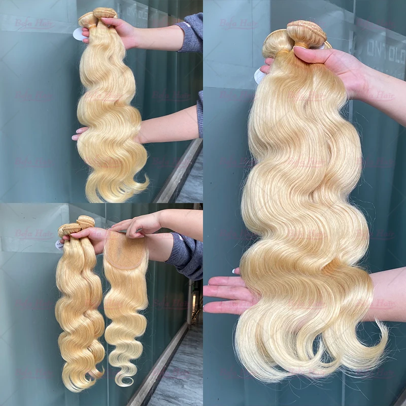 Wholesale 613 brazilian cuticle aligned human hair blonde hair bundles,Cambodian raw 613 virgin hair