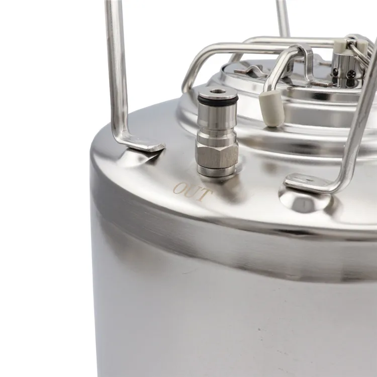 Stainless Steel Ball Lock Home Brew Kegerator Beer Keg 6L Pepsi Soda Cornelius Keg