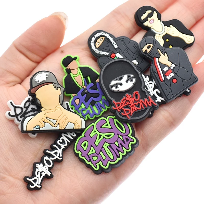 2023 mexican famous singer shoe charm peso pluma croc charms