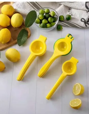 Premium Quality Metal Fruit Press with 2 in 1 Double Layers Aluminum Alloy Lemon Squeezer Manual Citrus Hand Press Juicer