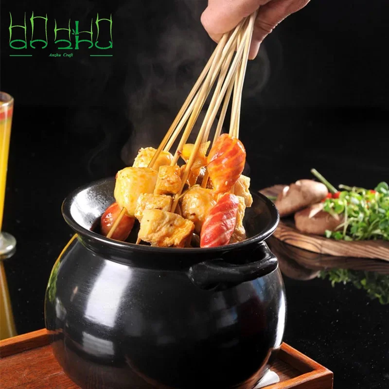 Disposable bbq skewer stick bamboo skewer