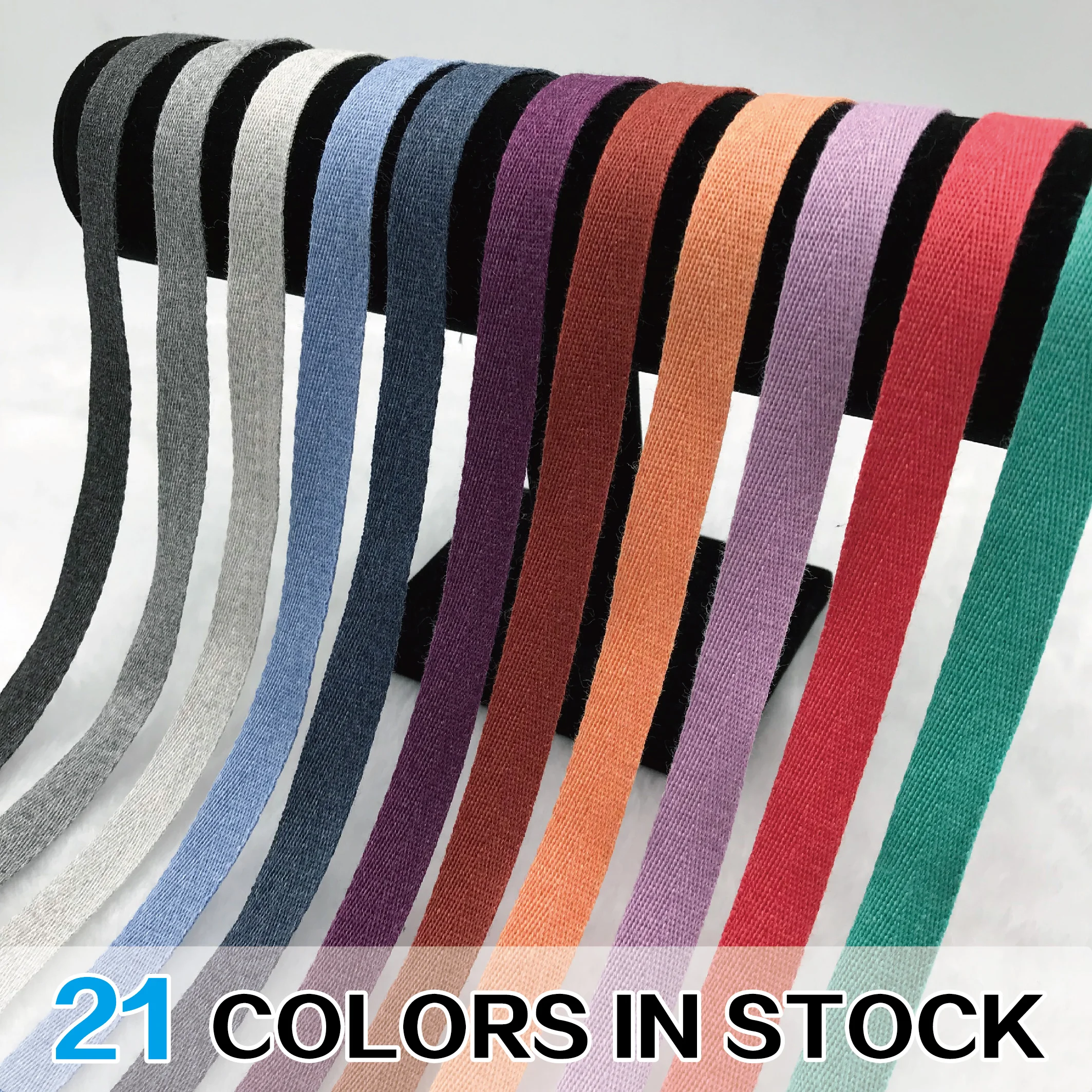 25mm hot sale cotton tape heather yarn twill webbing tape for home textile