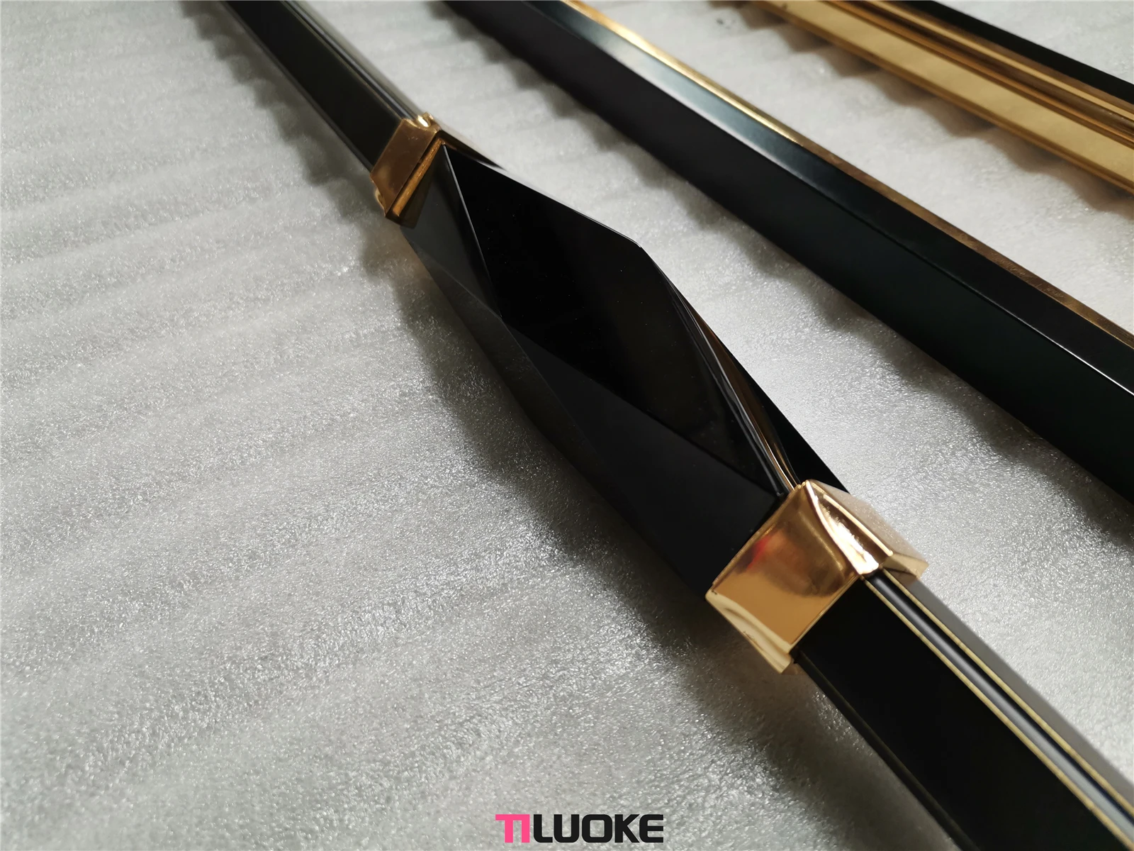 new modern style metal balustrades indoor luxury brass railings for house stairs