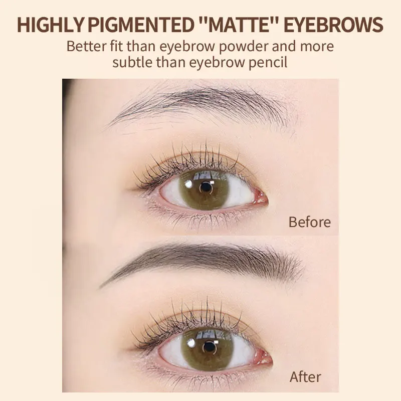 Custom Semi Permanent Eye Brow Tinting Brow Tint Kits Private Label Vegan Instant Dip Brow Creamy Dyeing Eyebrow Pencil