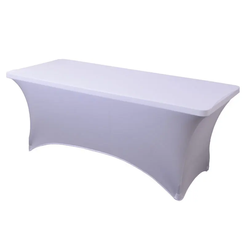 Wholesale Rectangular Fitted Spandex Tablecloths Wedding Party Patio Table Covers Event