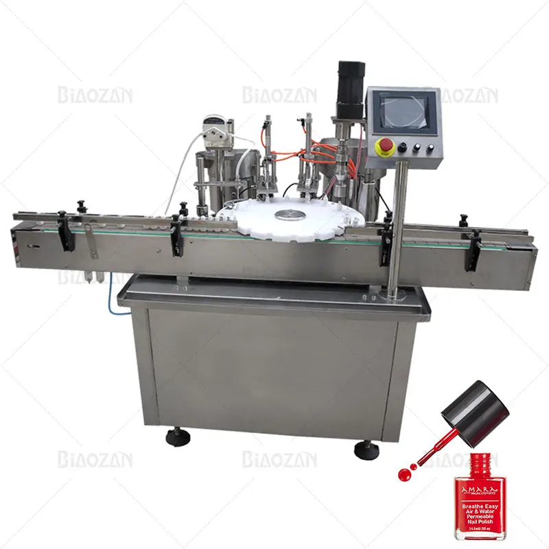 Rotary Liquid Filling Capping Machine Automatic Small Bottle Nail Polish Bottle Filling and Capping Machine