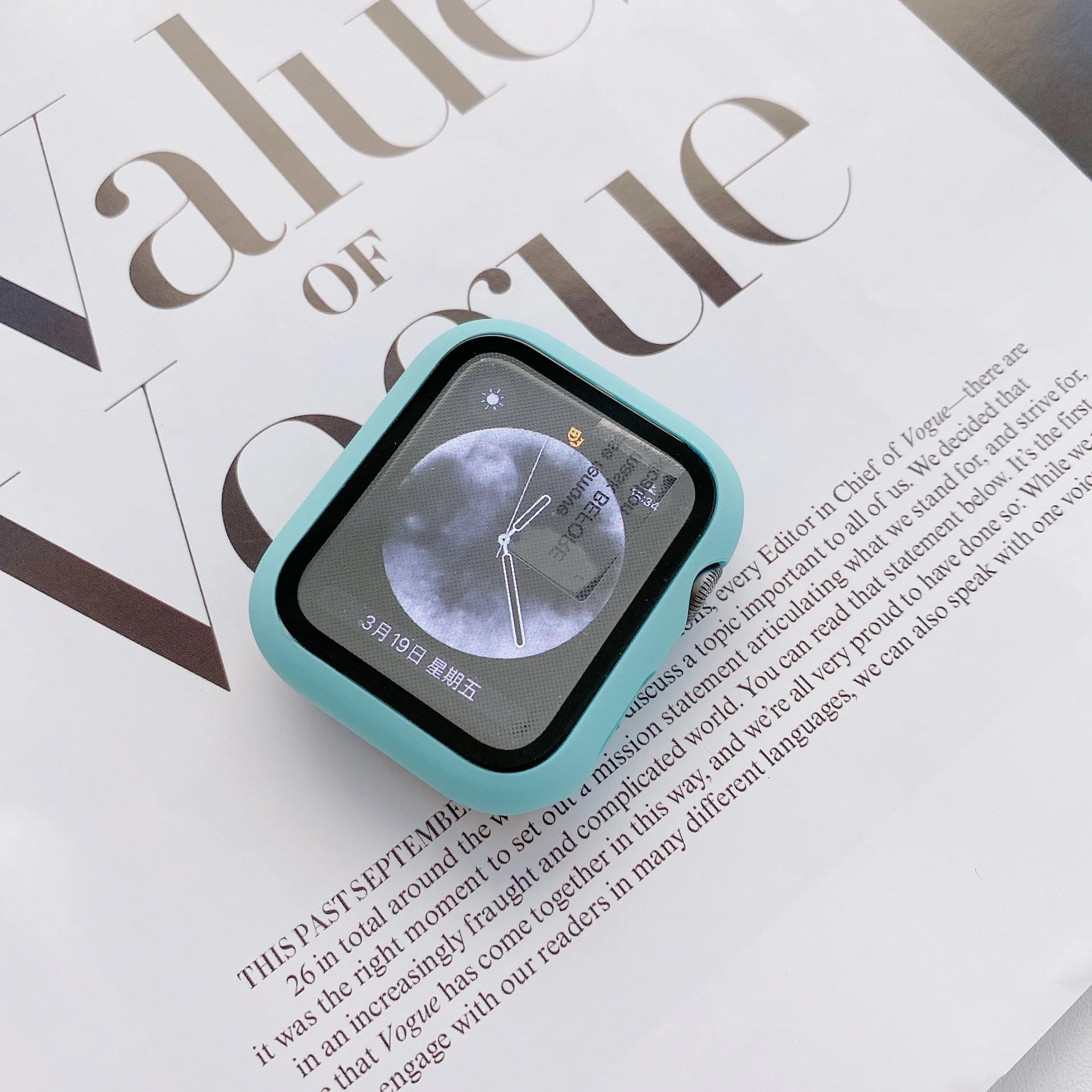 Картонная коробка защитный чехол для часов iwatch 4567 Sports SE PC + пленка из закаленного стекла Apple