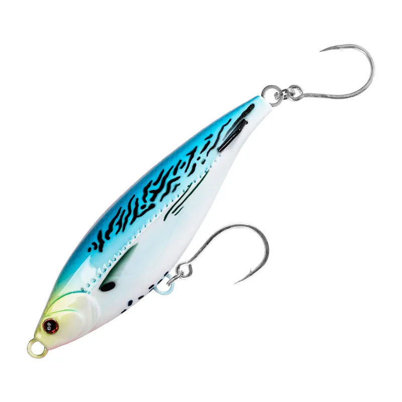 strength ABS plastic fishing lure laser through wire system single hook 150mm 85g distance casting darting stick bait