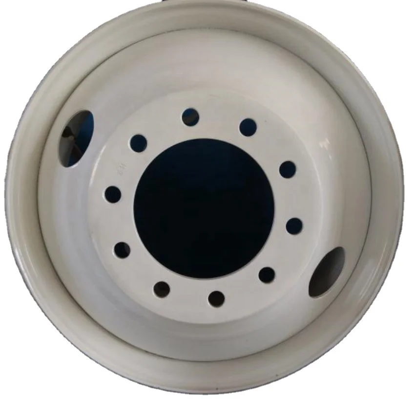  White 22.5*8.25 truck wheels with good price steel wheel