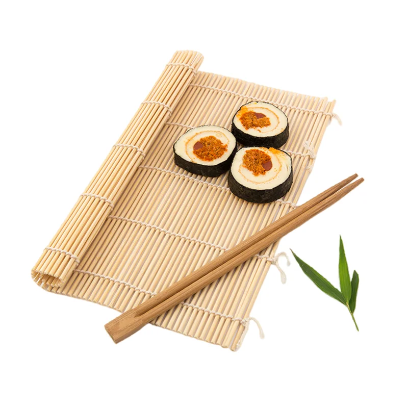 Hot selling 100% natural sushi bamboo rolling mat for sushi restaurant