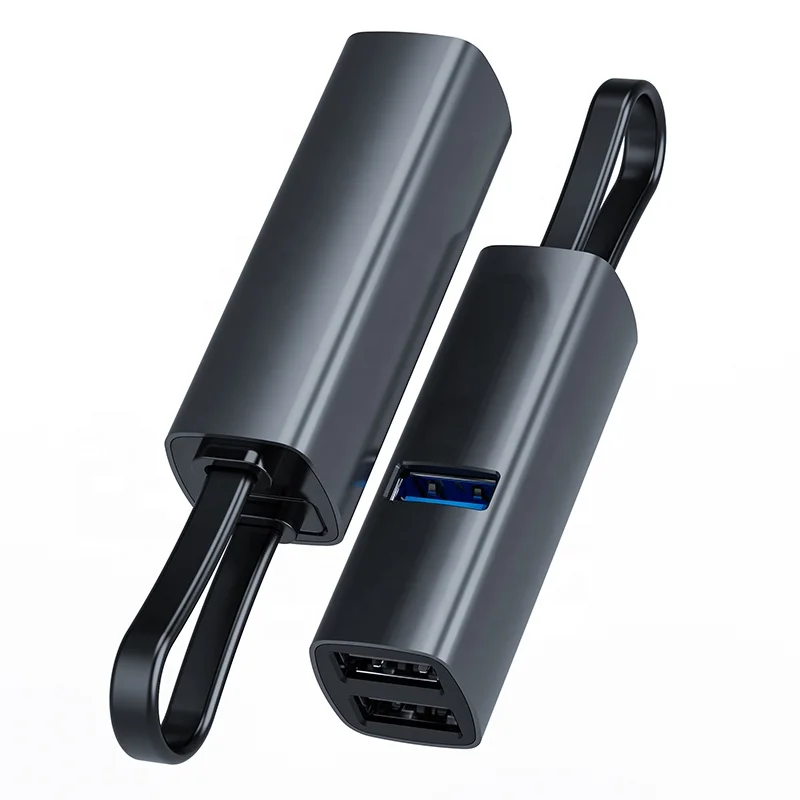 Алюминиевая сковорода для мини-запоминающий USB Тип C 5 в 1 высокая скорость передачи данных приемник 3,0 + 2,0 3 порта адаптер для ноутбука Macbook PC