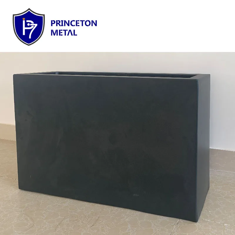 Princeton Metal Aluminum weathering resistant aluminum DIY Large size planter pot flower box factory