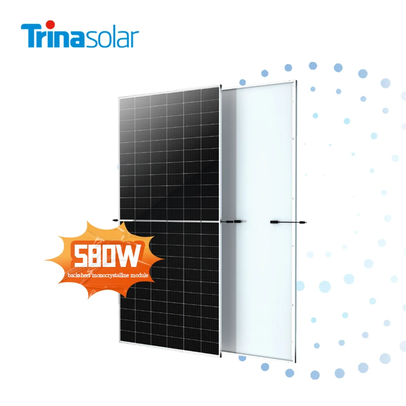 Промышленный солнечный модуль Trina 585w-710w поликристаллическая панель солнечная цена для использования в домашней системе