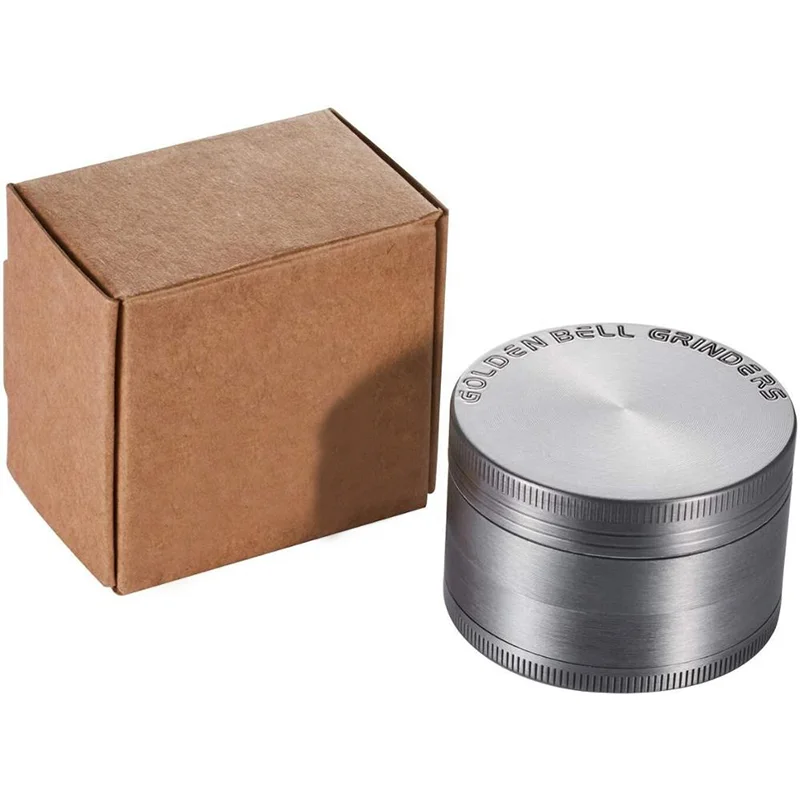 Golden Bell 4 Piece 2 Spice Herb Grinder