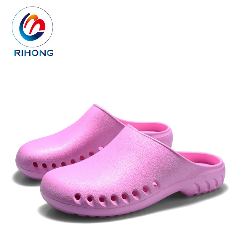 top quality colorful custom logo garden hospital medical nurse doctor garden shoes sandal eva clog for men