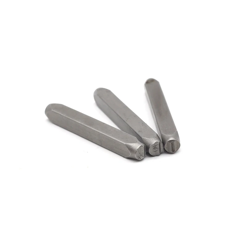 36 PCS 3mm smooth finish number and letter leather hollow punch set case