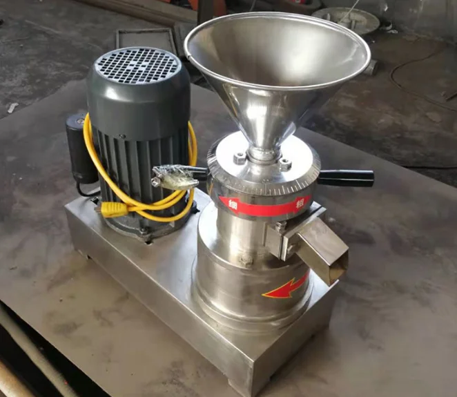 High quality vertical colloid mill new style 2021 hot selling colloid mill /peanut butter makin hot selling chilli colloid mill