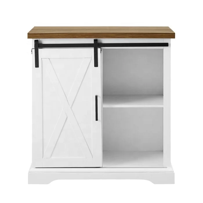 French farmhouse vintage modern furniture wood top mdf living room dining kitchen storage hutch buffet cabinet sideboard