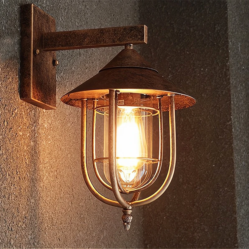 Retro Industrial Style IP 65 Aluminum Outdoor Lighting Wall Light
