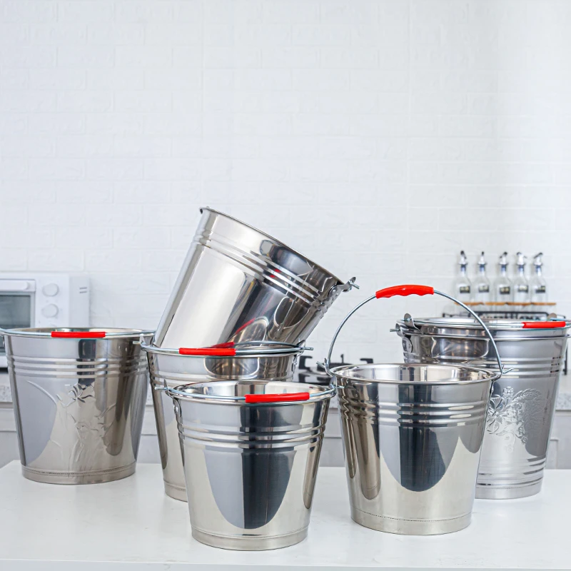 Ice Bucket Factory Wholesale Hot selling Plastic Wine Champagne Buckets Custom Luxury Stainless Steel Metal Outdoor Ice Bucket