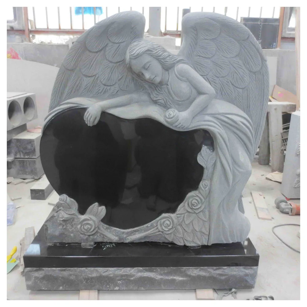 Cemetery Used Modern Design Western Style Angel Gravestone