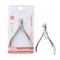 Lameila OEM Dead Skin Remover Cuticle Pusher Clippers Nipper Professional Nail Scissors Cuticle Nipper Stainless Steel H812