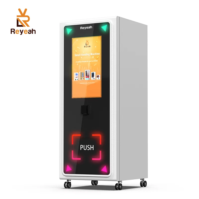 Умные торговые автоматы Reyeah для продажи 32-дюймовый сенсорный экран комбо-дистрибьютор автоматический торговый автомат