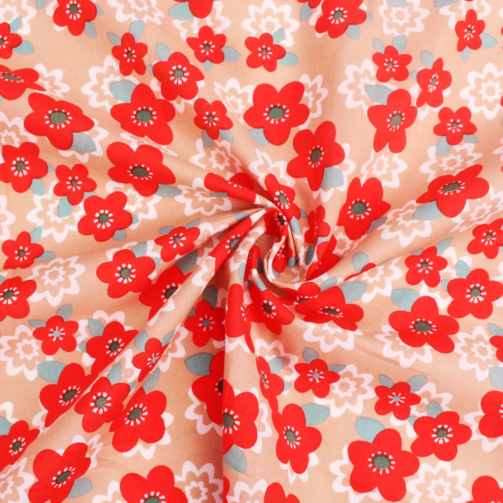 Hot sale Custom Printing 100% Cotton Woven Lining Poplin Fabric High Density Textiles 100% Cotton For T-shirt Dress