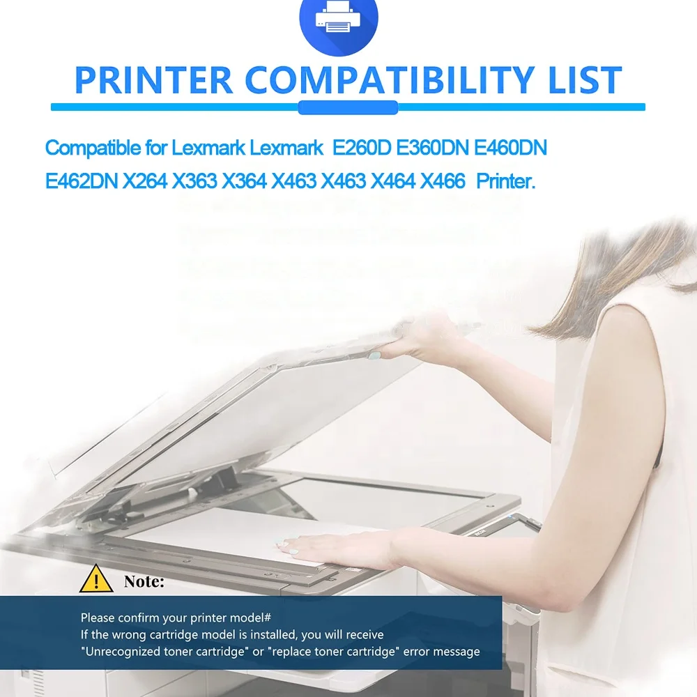 E260 E360 E460 LX264 LX463 Printer Toner Cartridge.jpg