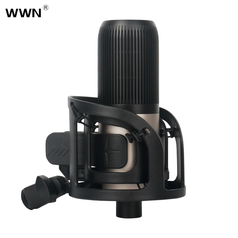 
 Популярное производство 2021, конденсаторный USB-микрофон синего и золотого цвета NC 80  